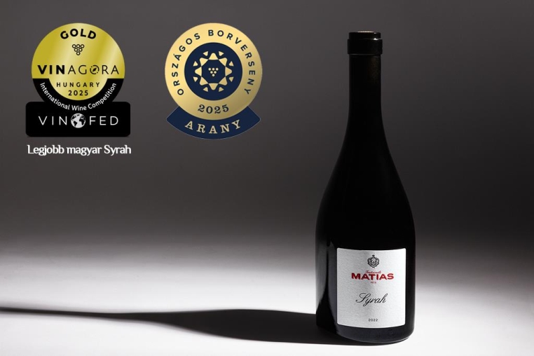 Matias Syrah 2022: kétszeres aranyérmes a Legjobb magyar Syrah